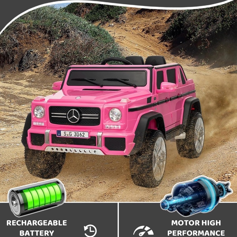 Pink Ride-On Toy Car